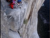 troisième bivouac dans salathé wall 1000m d'ascension sur la mytique paroie de el capitan (usa)